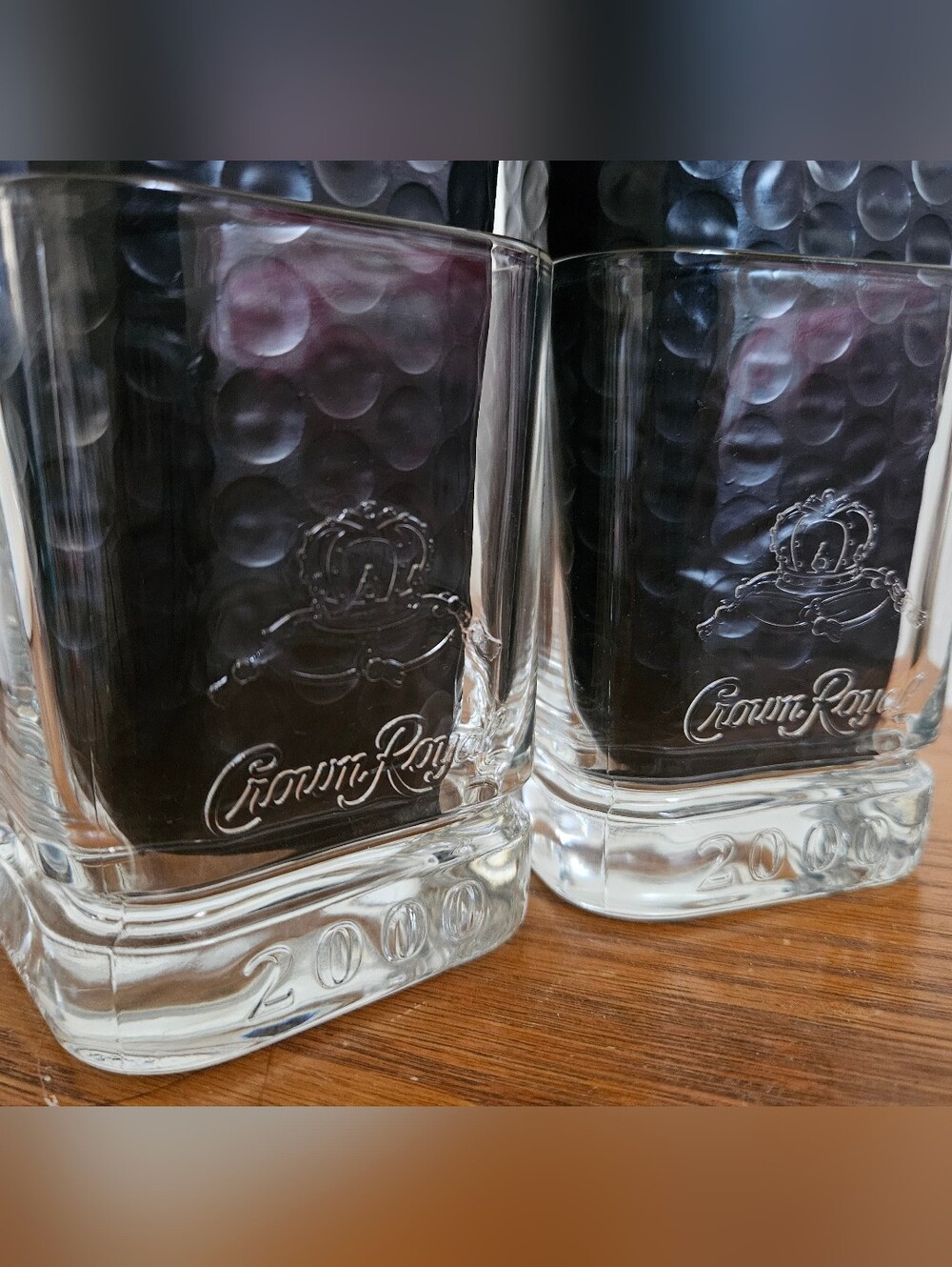 (2) Limited Edition 2000 Crown Royal Whiskey Glass